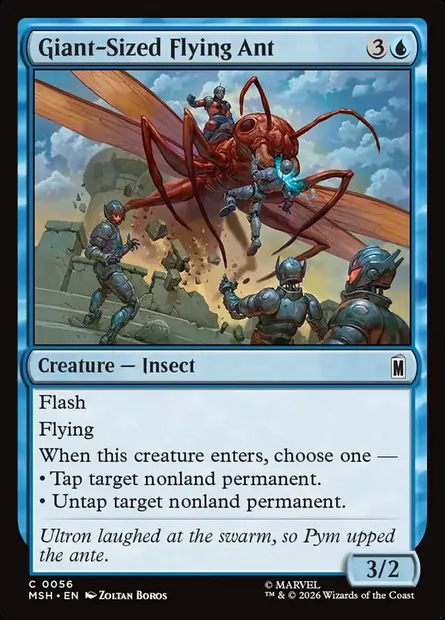Giant-Sized Flying Ant, Magic card MSH 56 — Marvel Super Heroes set