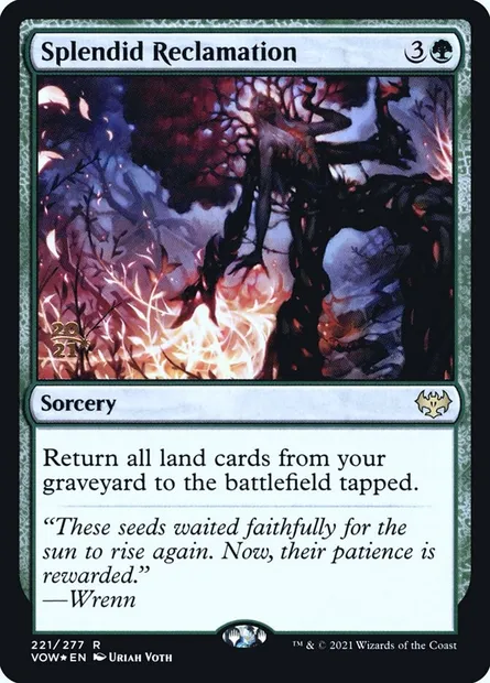 Splendid Reclamation, Magic card PVOW 221s — Innistrad: Crimson Vow Promos set