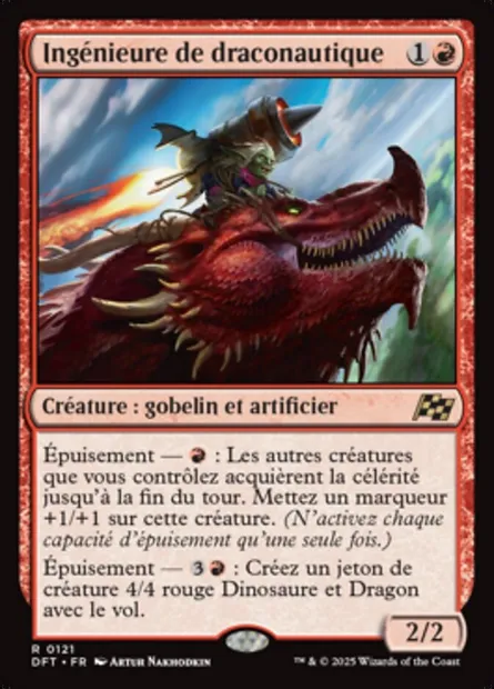 Ingénieure de draconautique, carte Magic DFT 121 — extension Aetherdrift