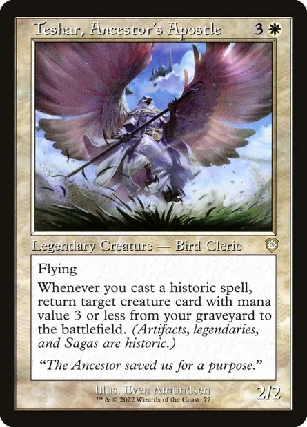Teshar, Ancestor's Apostle, Magic card BRC 77 — The Brothers' War Commander set