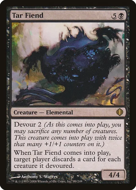 Tar Fiend, Magic card ALA 89 — Shards of Alara set