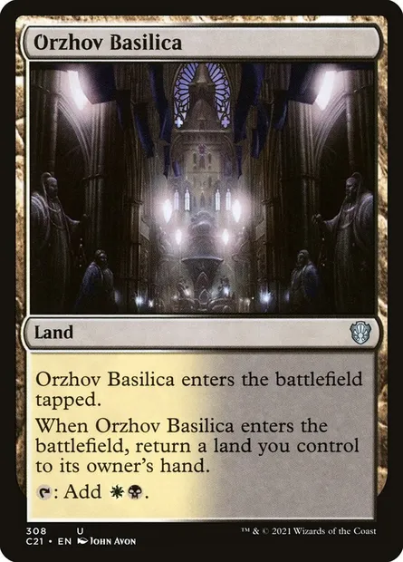 Orzhov Basilica, Magic card C21 308 — Commander 2021 set