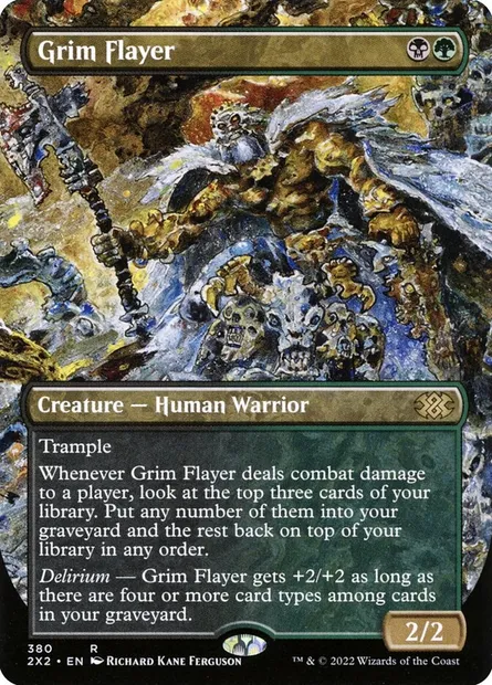Grim Flayer, Magic card 2X2 380 — Double Masters 2022 set