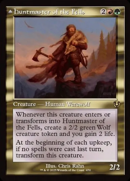 Huntmaster of the Fells // Ravager of the Fells, Magic card INR 470 — Innistrad Remastered set