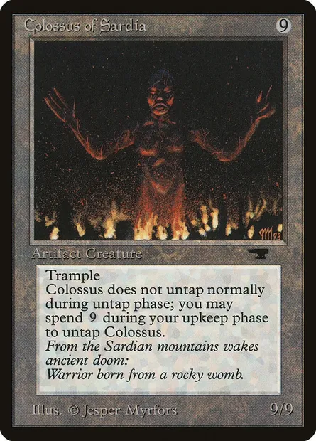 Colossus of Sardia, Magic card ATQ 46 — Antiquities set