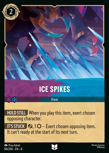 Ice Spikes, Disney Lorcana card CH8-084 — The Reign of Jafar set