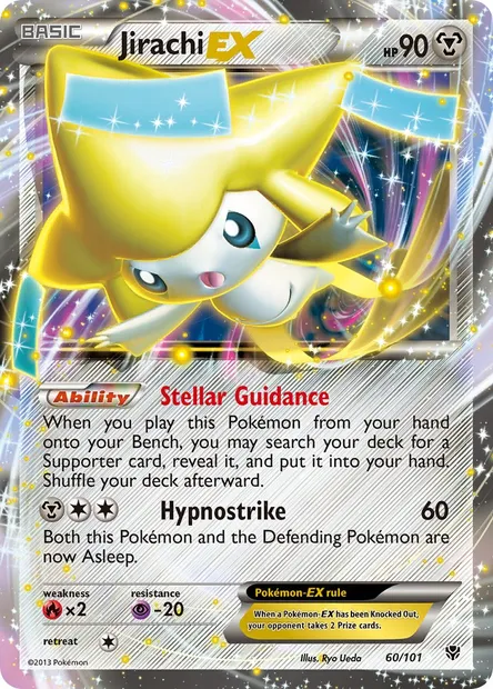 Jirachi-EX, Pokémon card PLB 60 — Plasma Blast set