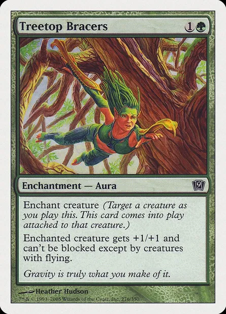 Treetop Bracers, Magic card 9ED 276 — Ninth Edition set