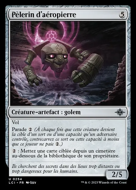 Pèlerin d'aéropierre, carte Magic LCI 254 — extension The Lost Caverns of Ixalan
