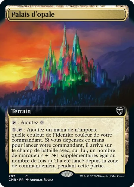 Palais d'opale, carte Magic CMR 707 — extension Commander Legends