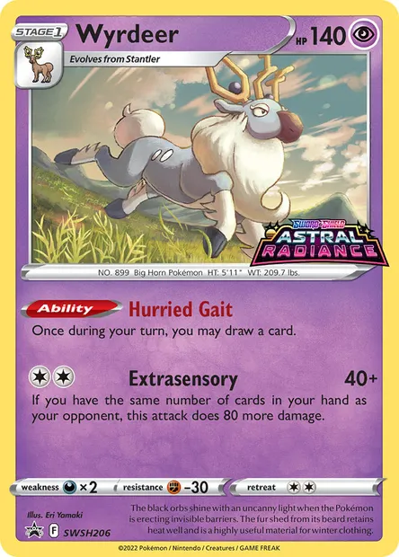 Wyrdeer, Pokémon card SWSH 206 — SWSH Black Star Promos set