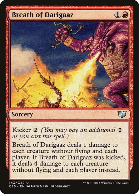 Breath of Darigaaz, Magic card C15 143 — Commander 2015 set