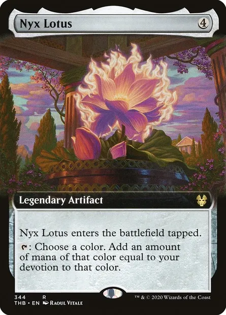 Nyx Lotus, Magic card THB 344 — Theros Beyond Death set