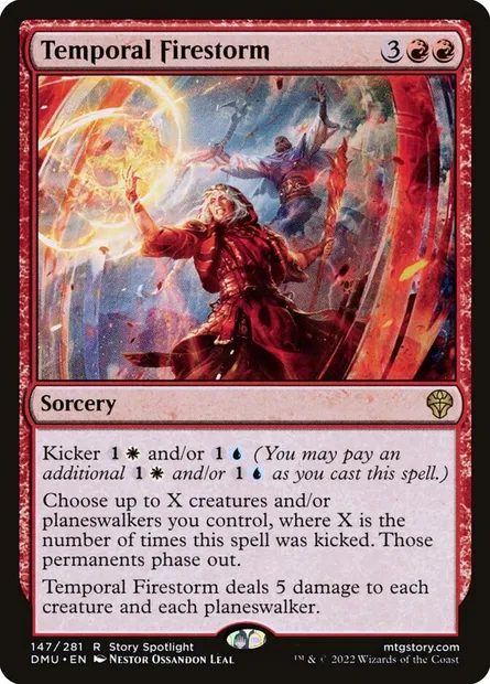 Temporal Firestorm, Magic card DMU 147 — Dominaria United set