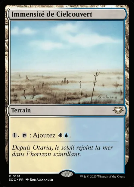 Immensité de Cielcouvert, carte Magic EOC 181 — extension Edge of Eternities Commander