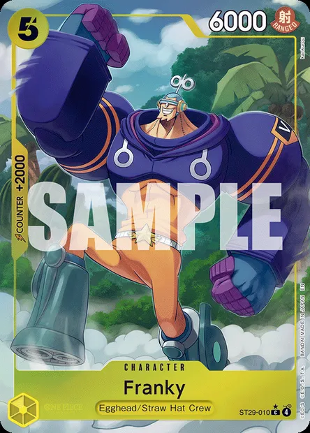 Franky, One Piece card ST29-010 — Egghead set