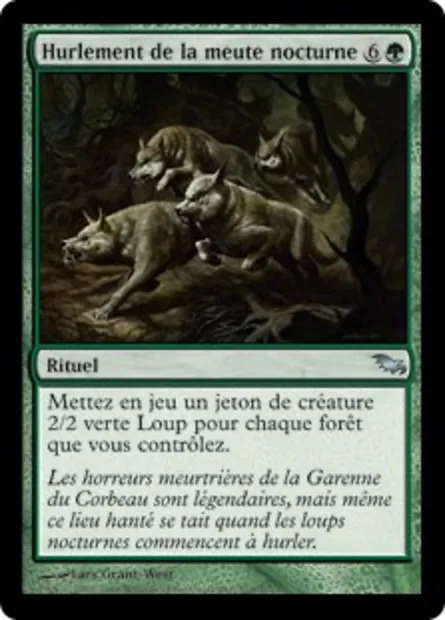 Hurlement de la meute nocturne, carte Magic SHM 119 — extension Sombrelande