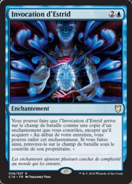 Invocation d'Estrid, carte Magic C18 8 — extension Commander 2018
