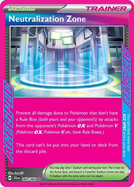 Neutralization Zone, Pokémon card SFA 060 — Shrouded Fable set