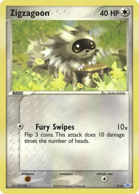Zigzaton, carte Pokémon TK8O 007 — extension XY Trainer Kit: Latios