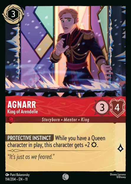 Agnarr - King of Arendelle, Disney Lorcana card CH11-114 — Winterspell set