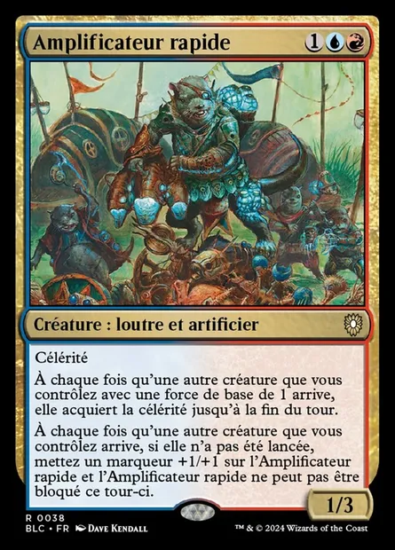 Amplificateur rapide, carte Magic BLC 38 — extension Bloomburrow Commander