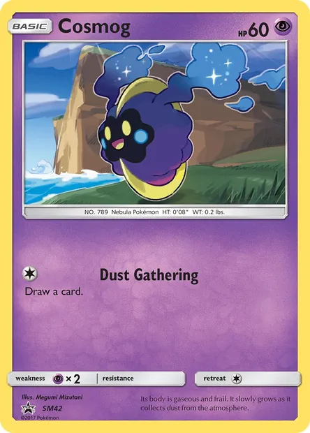 Cosmog, Pokémon card SM 42 — SM Black Star Promos set