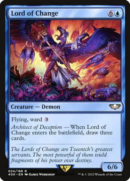 Lord of Change, Magic card 40K 24 — Warhammer 40,000 Commander set