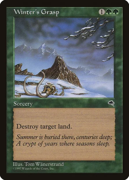 Winter's Grasp, Magic card TMP 265 — Tempest set