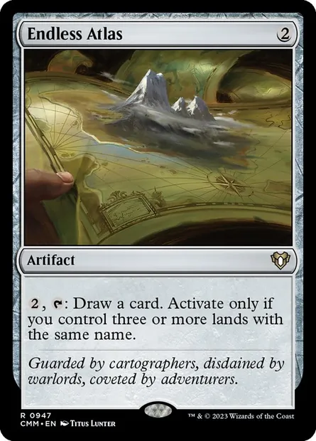 Endless Atlas, Magic card CMM 947 — Commander Masters set