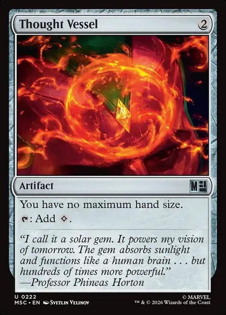 Thought Vessel, Magic card MSC 222 — Marvel Super Heroes Commander set