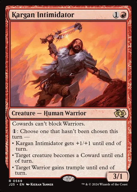 Kargan Intimidator, Magic card J25 569 — Foundations Jumpstart set