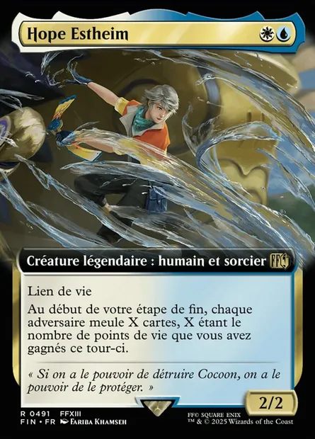 Hope Estheim, carte Magic FIN 491 — extension Final Fantasy