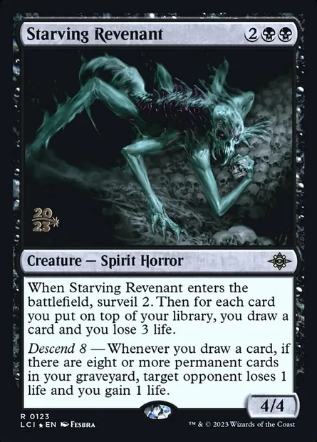 Starving Revenant, Magic card PLCI 123s — The Lost Caverns of Ixalan Promos set