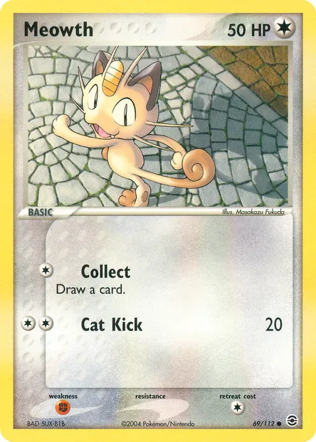 Meowth, Pokémon card RG 69 — FireRed & LeafGreen set