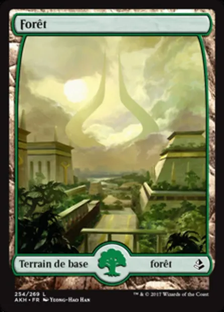 Forêt, carte Magic AKH 254 — extension Amonkhet