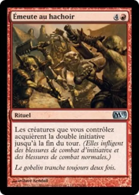 Émeute au hachoir, carte Magic M13 125 — extension Magic 2013
