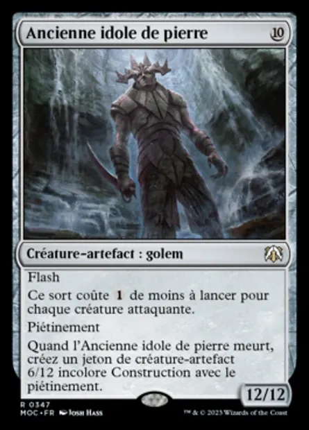 Ancienne idole de pierre, carte Magic MOC 347 — extension March of the Machine Commander