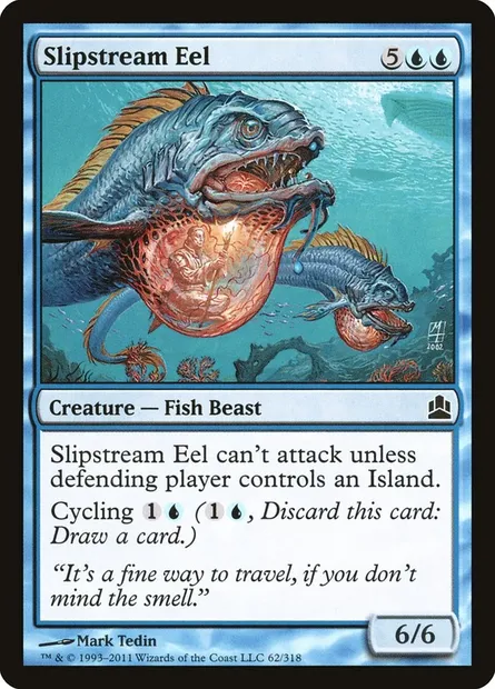 Slipstream Eel, Magic card CMD 62 — Commander 2011 set