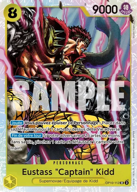 Eustass "Captain" Kidd, carte One Piece OP10-112 — extension SANG ROYAL