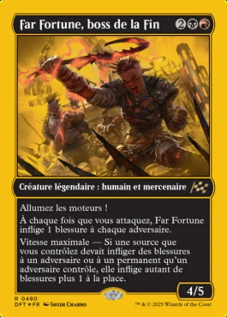 Far Fortune, boss de la Fin, carte Magic DFT 480 — extension Aetherdrift
