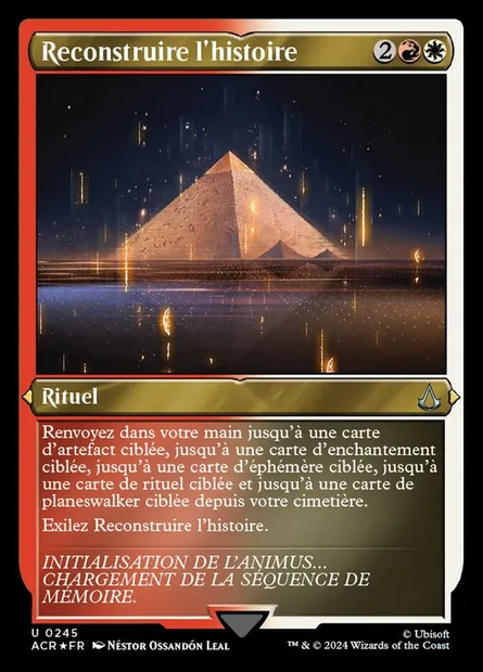 Reconstruire l'histoire, carte Magic ACR 245 — extension Assassin's Creed