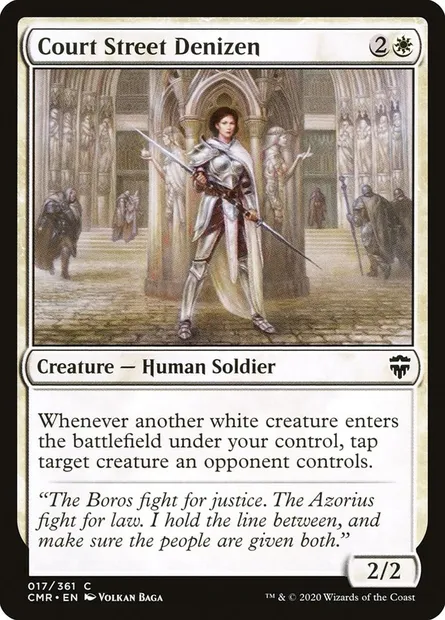 Court Street Denizen, Magic card CMR 17 — Commander Legends set