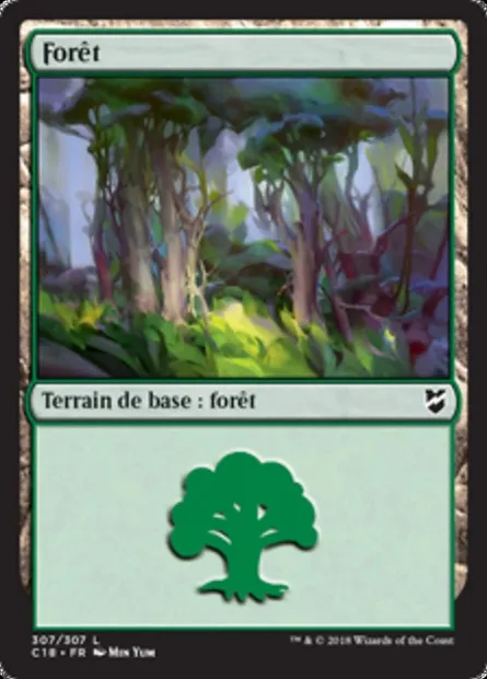 Forêt, carte Magic C18 307 — extension Commander 2018