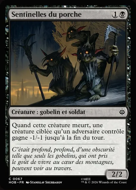 Sentinelles du porche, carte Magic HOB 67 — extension The Hobbit