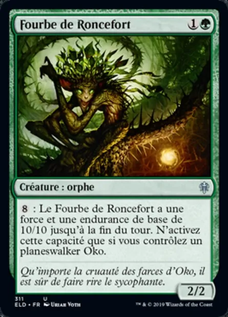 Fourbe de Roncefort, carte Magic ELD 311 — extension Throne of Eldraine