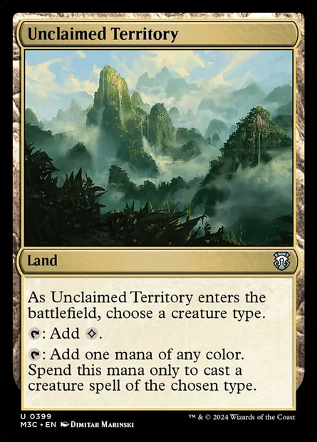 Unclaimed Territory, Magic card M3C 399 — Modern Horizons 3 Commander set