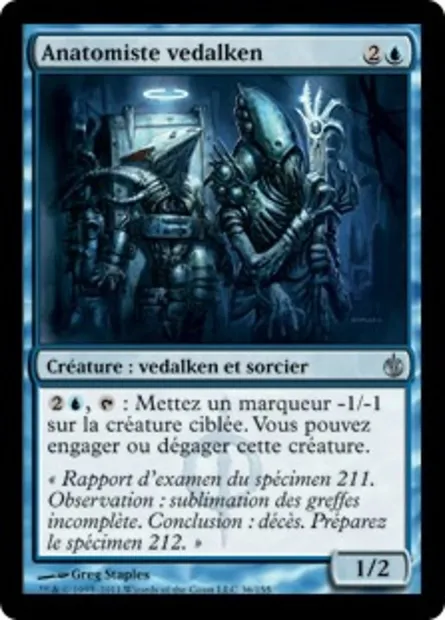 Anatomiste vedalken, carte Magic MBS 36 — extension Mirrodin assiégé
