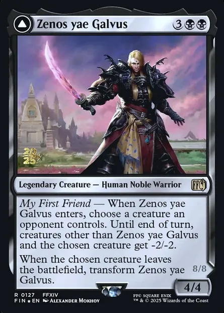 Zenos yae Galvus // Shinryu, Transcendent Rival, Magic card PFIN 127s — Final Fantasy Promos set