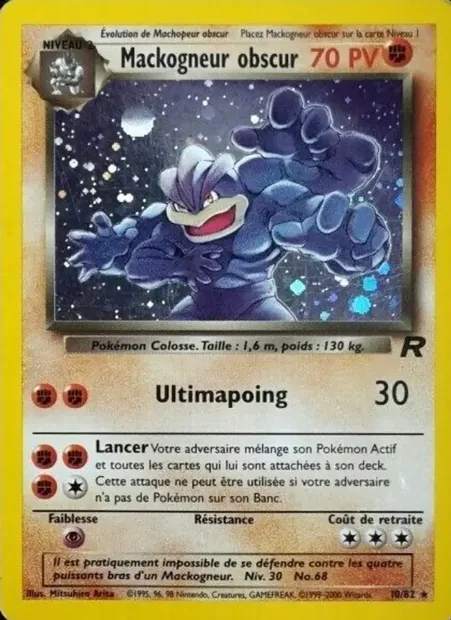 Mackogneur obscur, carte Pokémon TR 10 — extension Team Rocket